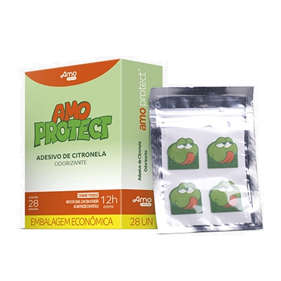 Amo Protect Adesivo de Citronela 28 unidades (Óleo essencial de Citronela)