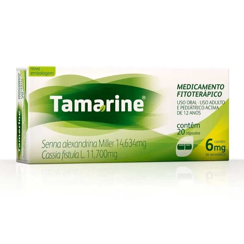 Tamarine 6mg 20 cápsulas (Senna alexandrina + Cassia fistula)