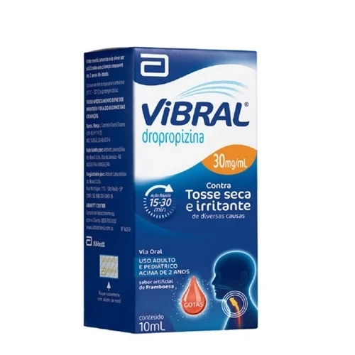 Vibral 30mg/mL Solução Oral Gotas 10mL (Dropropizina)